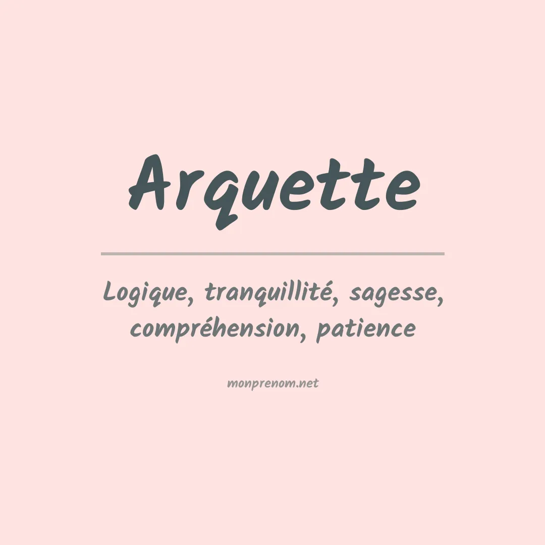 Prénom Arquette