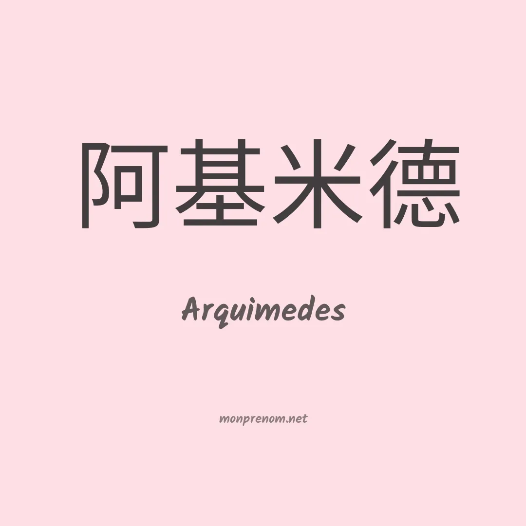 Arquimedes en chinois