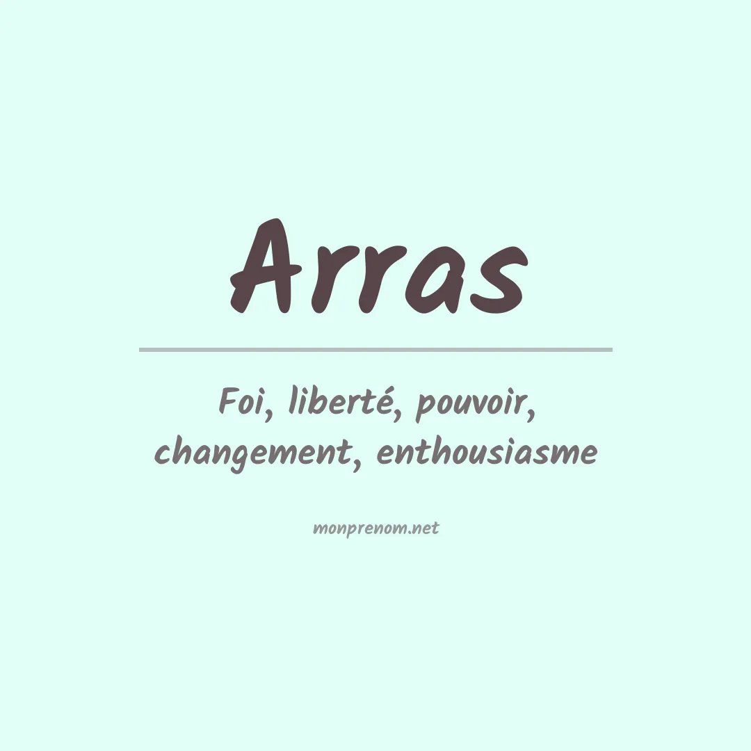 Prénom Arras