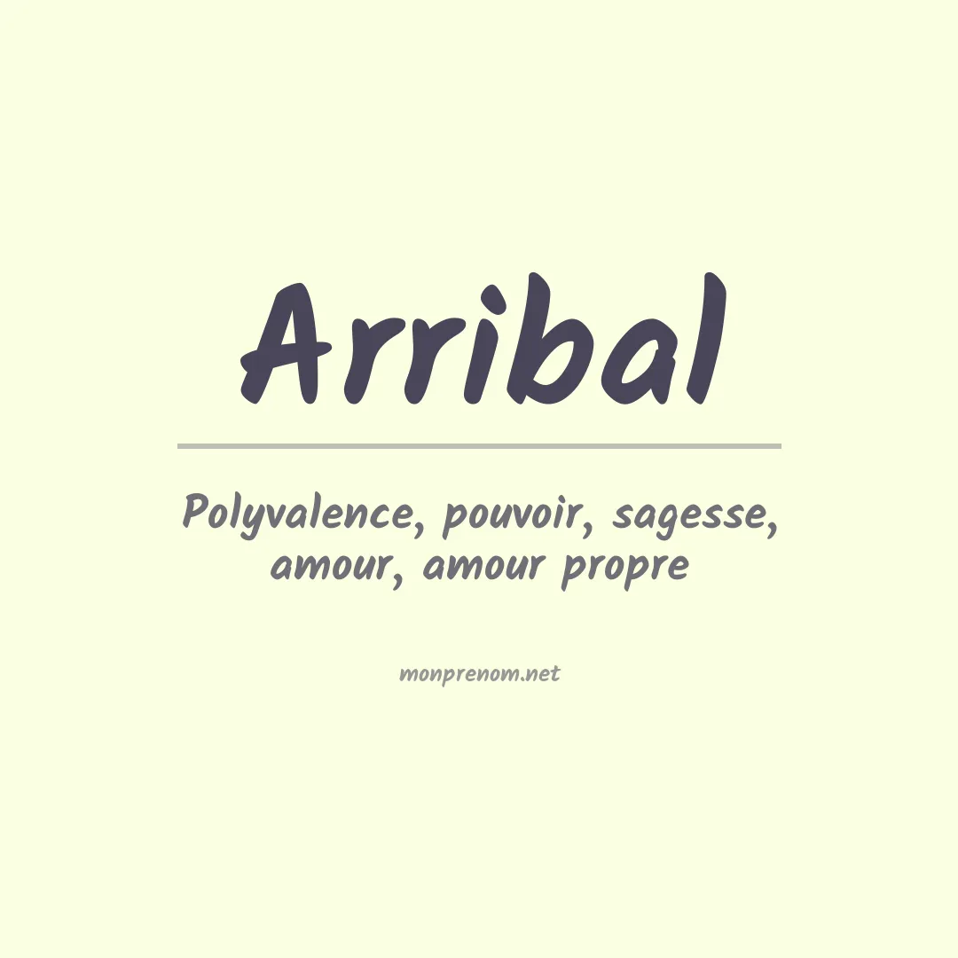 Signification du prénom Arribal