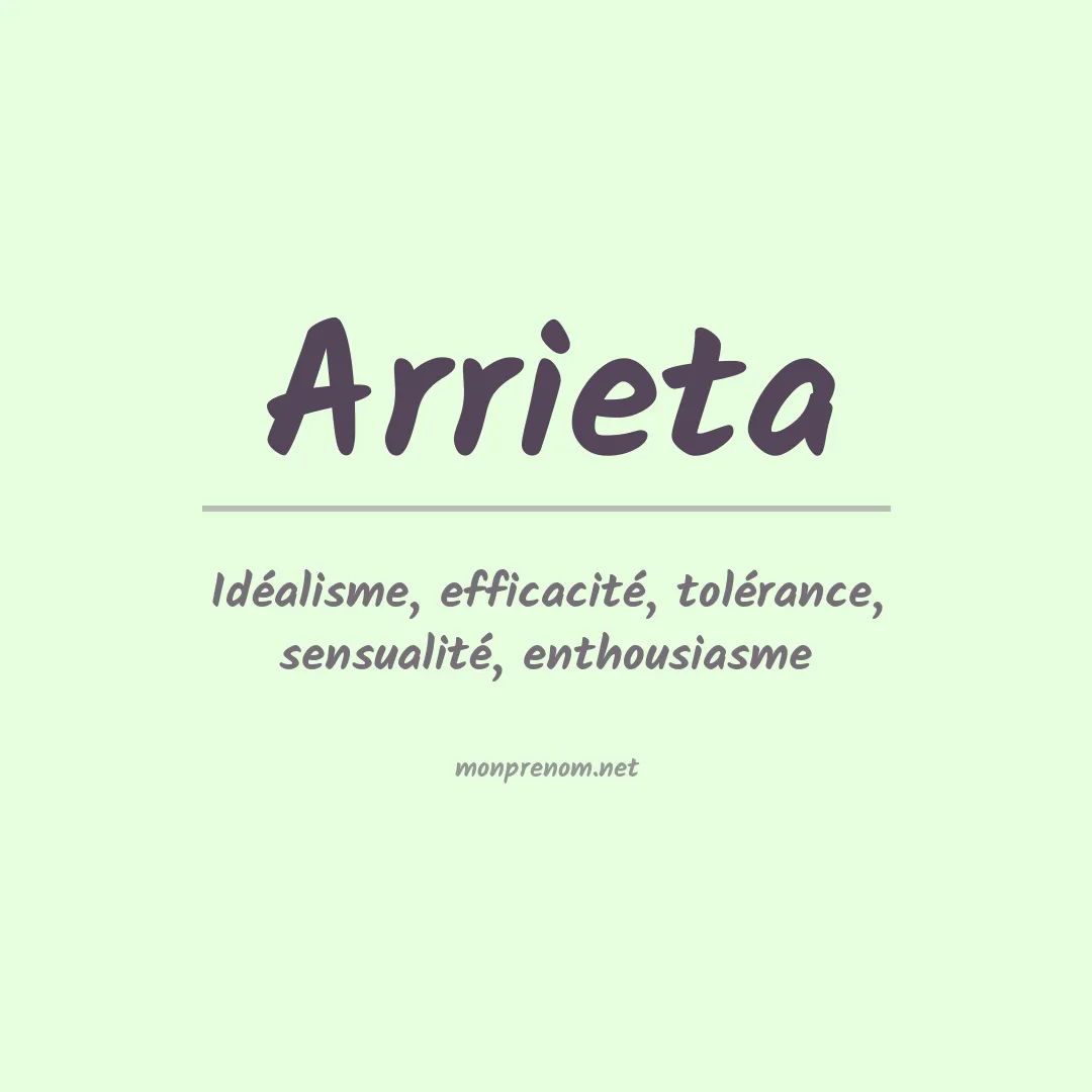 Prénom Arrieta