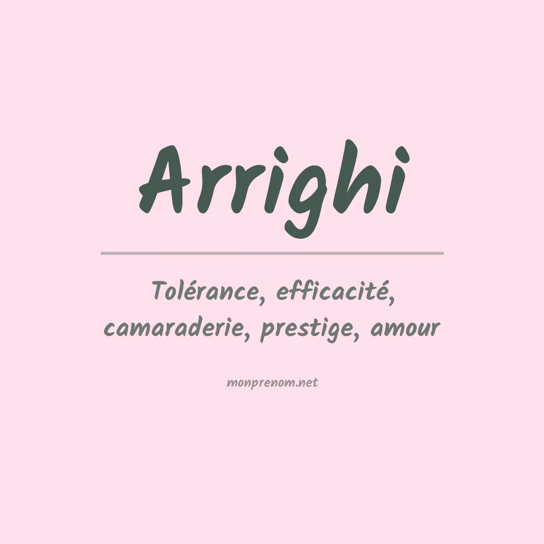 Prénom Arrighi