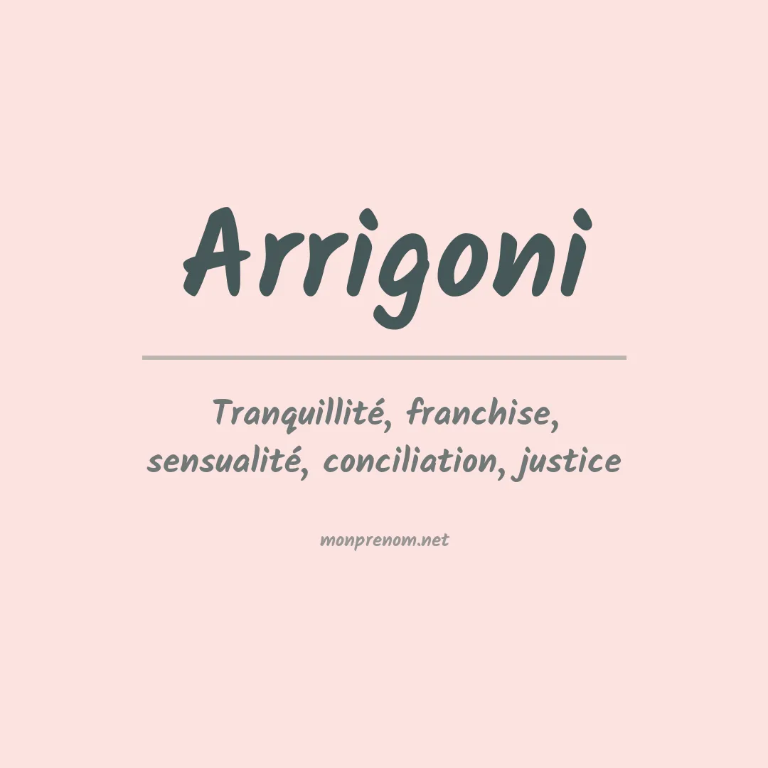 Prénom Arrigoni