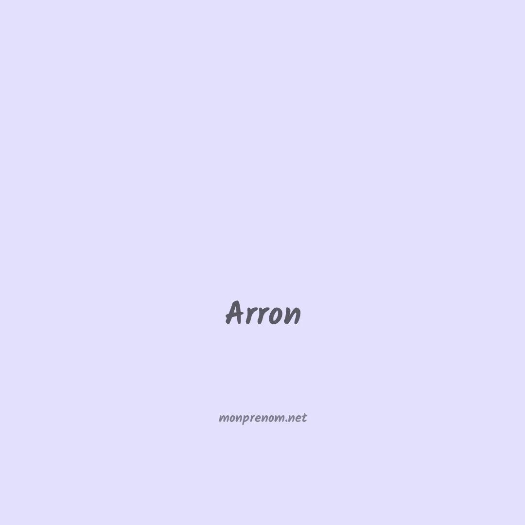 Arron en chinois