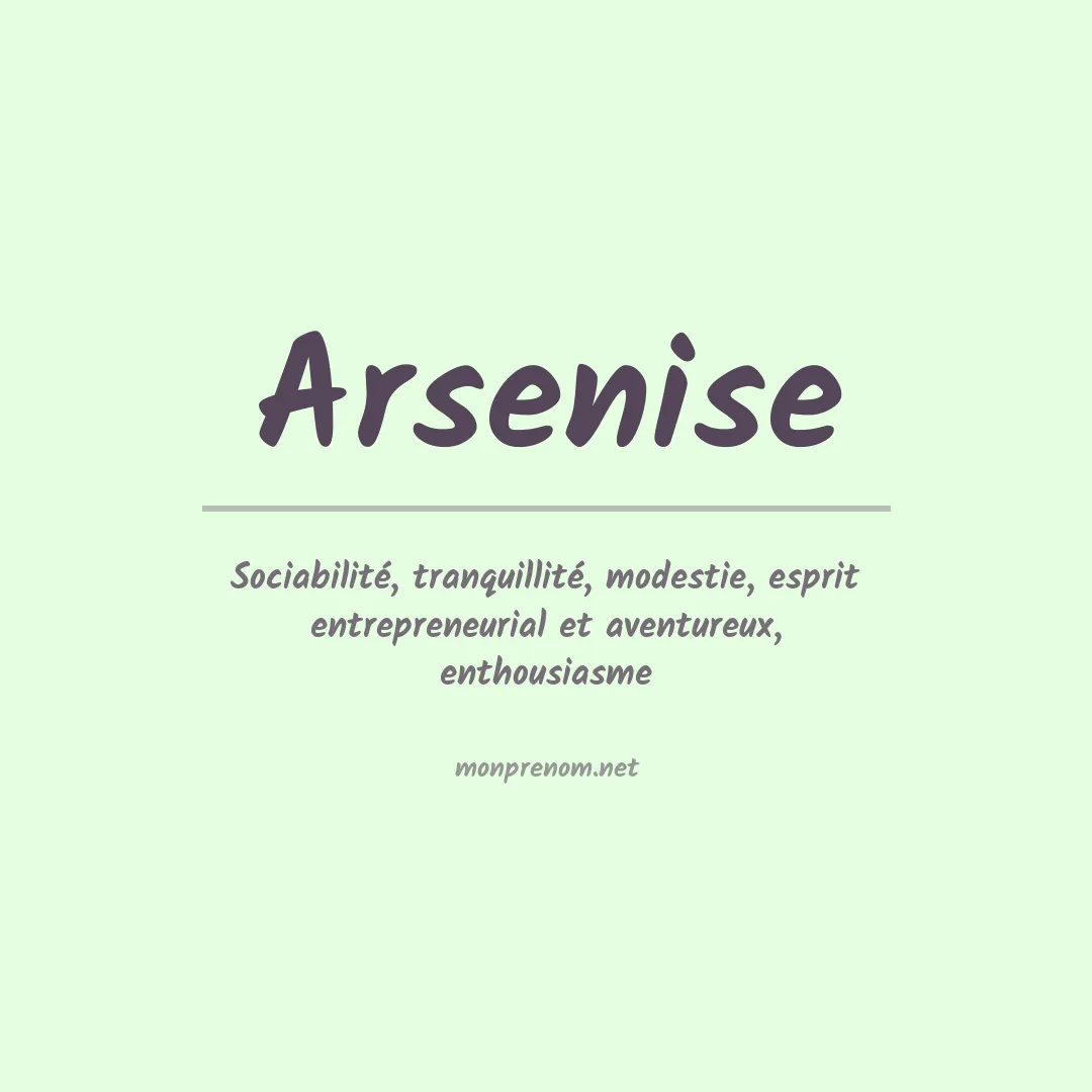 Prénom Arsenise