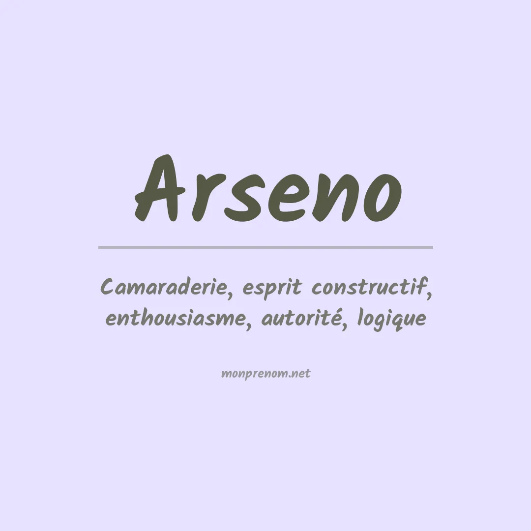 Signification du prénom Arseno