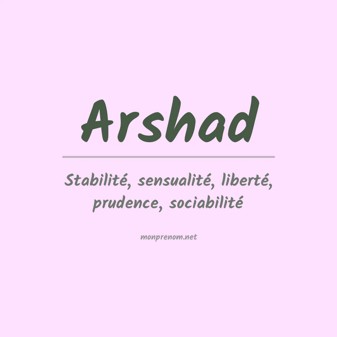 Prénom Arshad