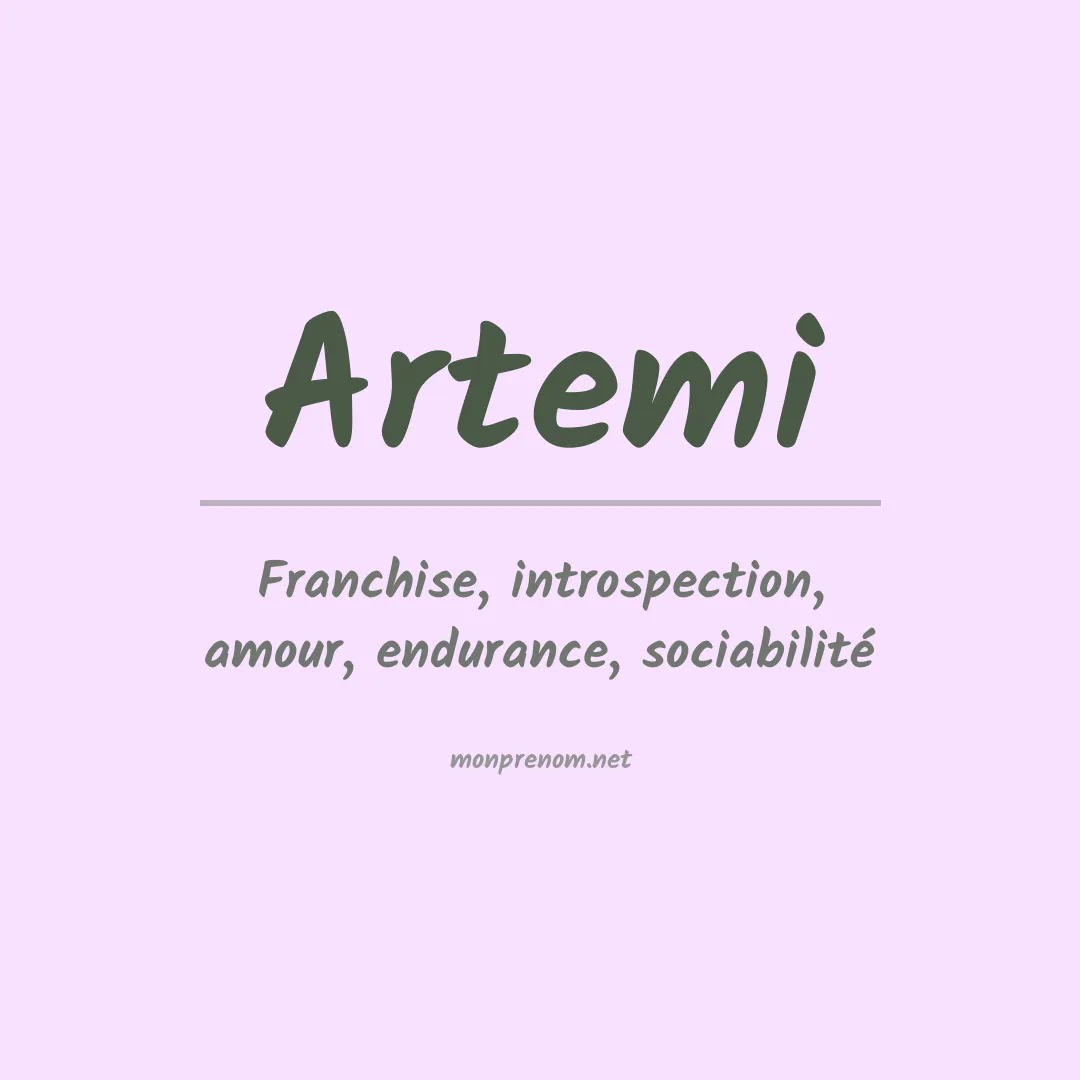 Signification du prénom Artemi