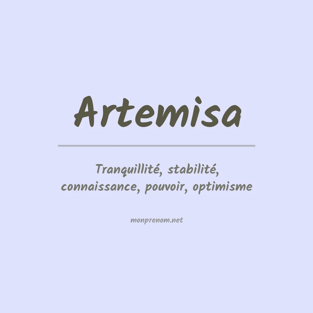 Signification du prénom Artemisa