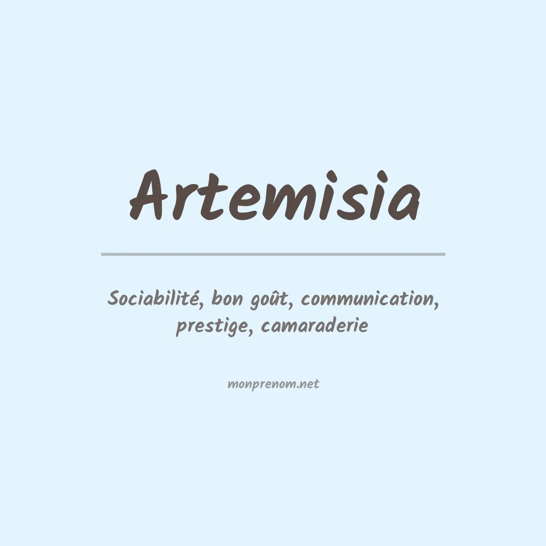 Signification du prénom Artemisia