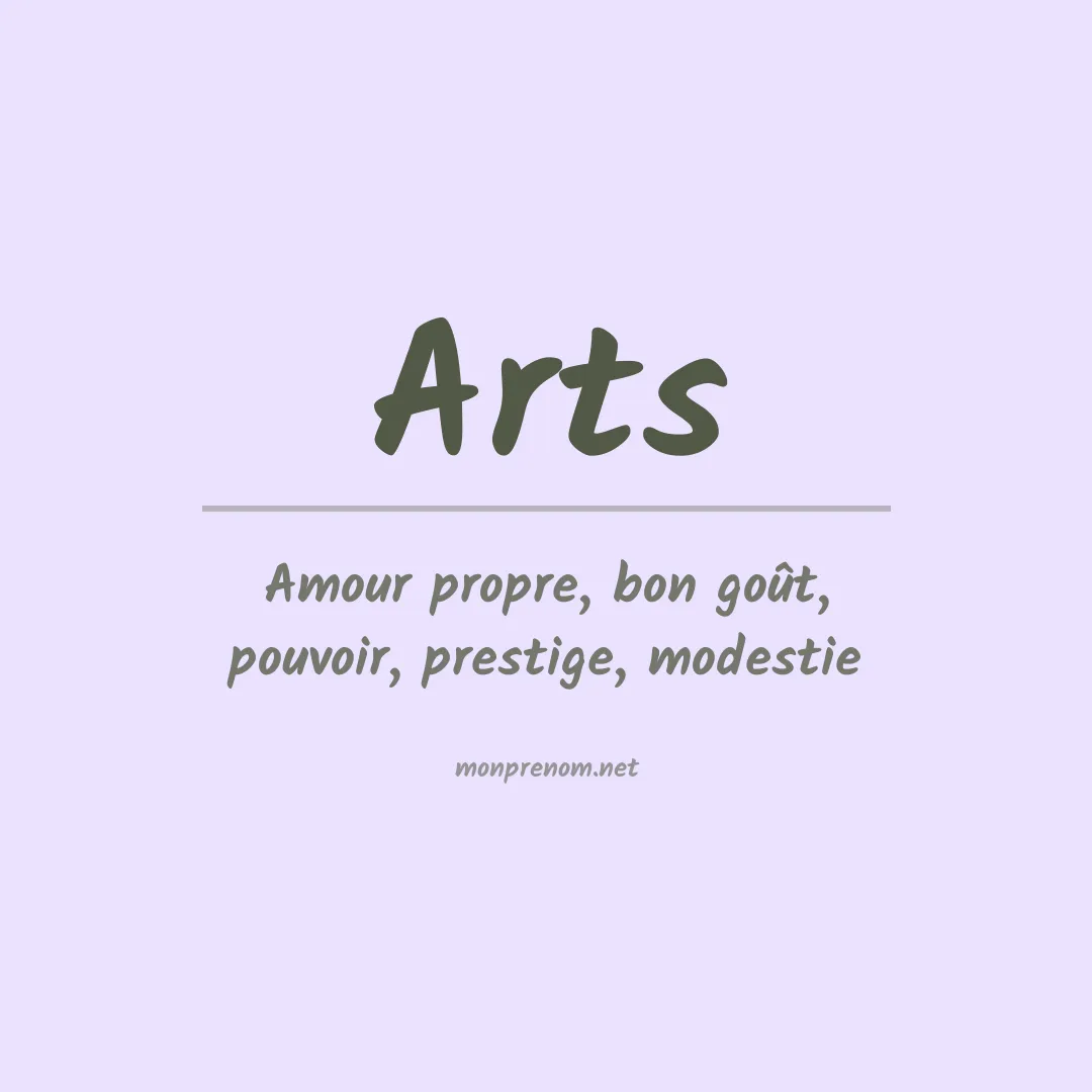 Prénom Arts