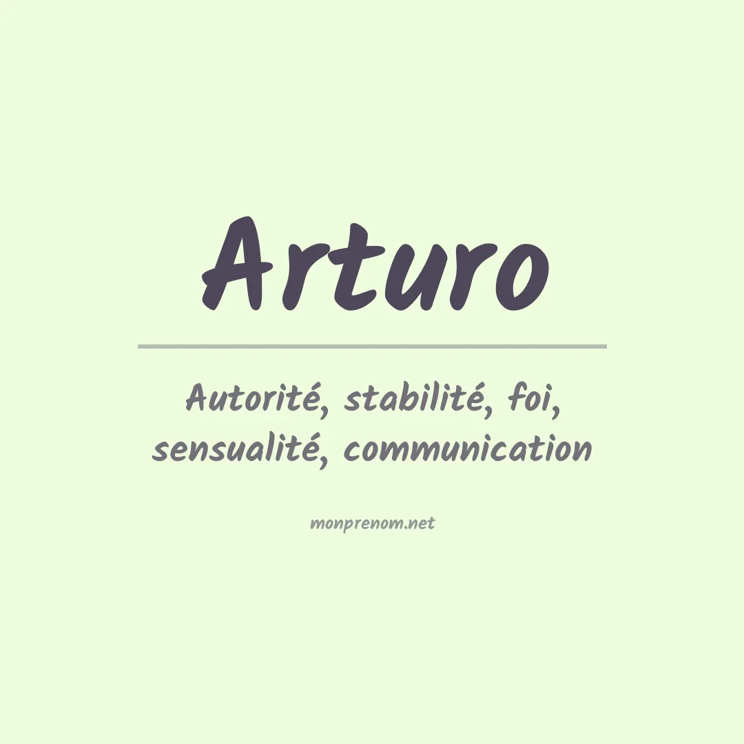 Prénom Arturo