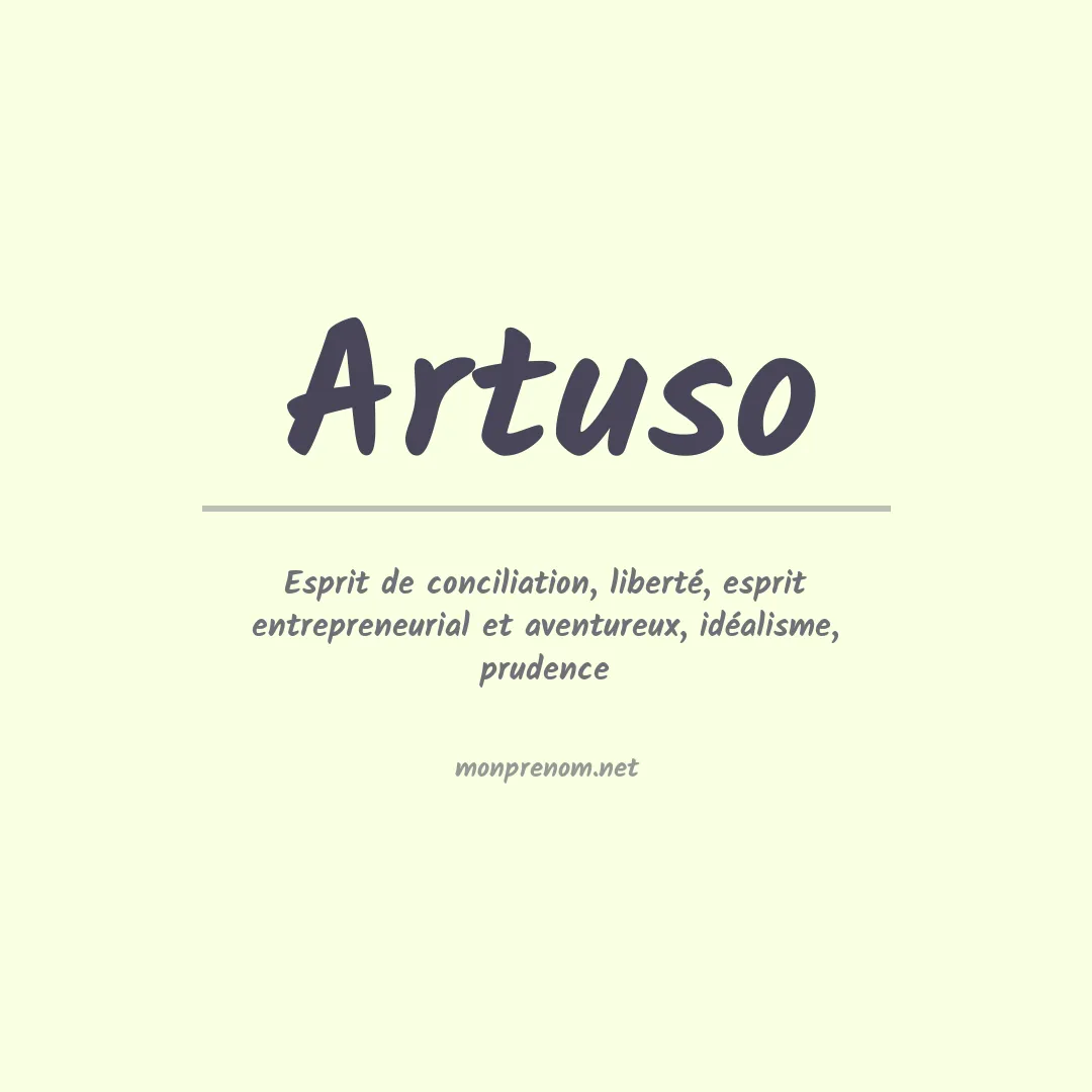 Prénom Artuso