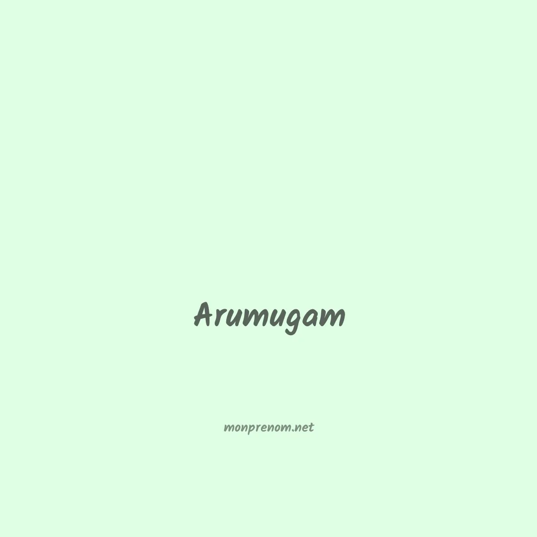 Arumugam en chinois