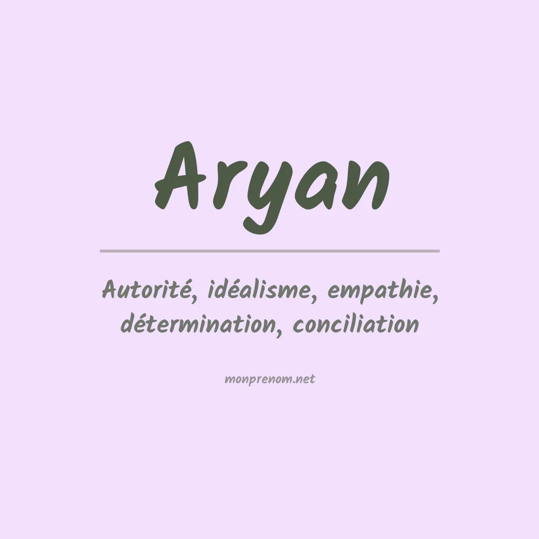 Prénom Aryan