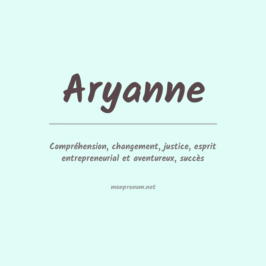 Prénom Aryanne