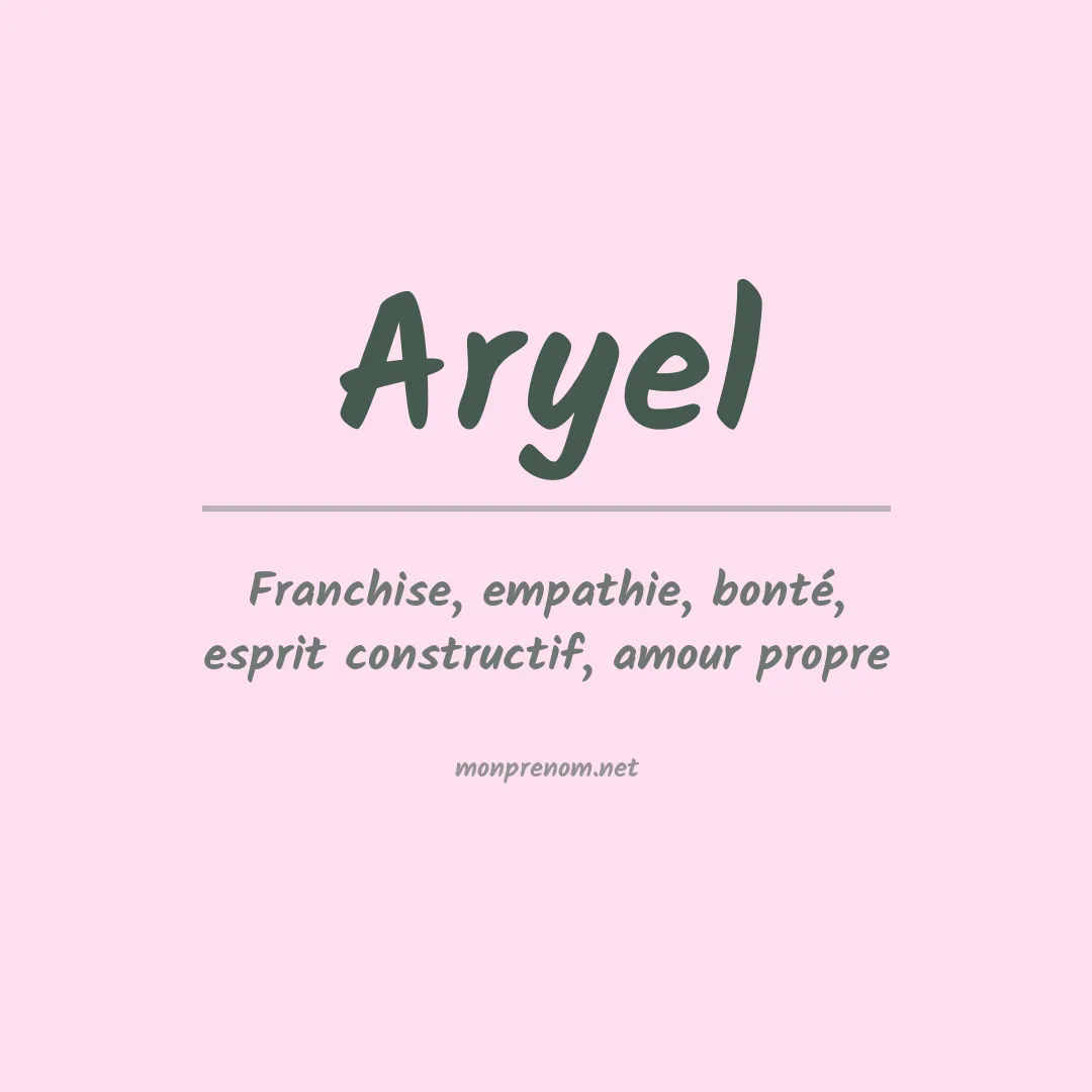 Prénom Aryel