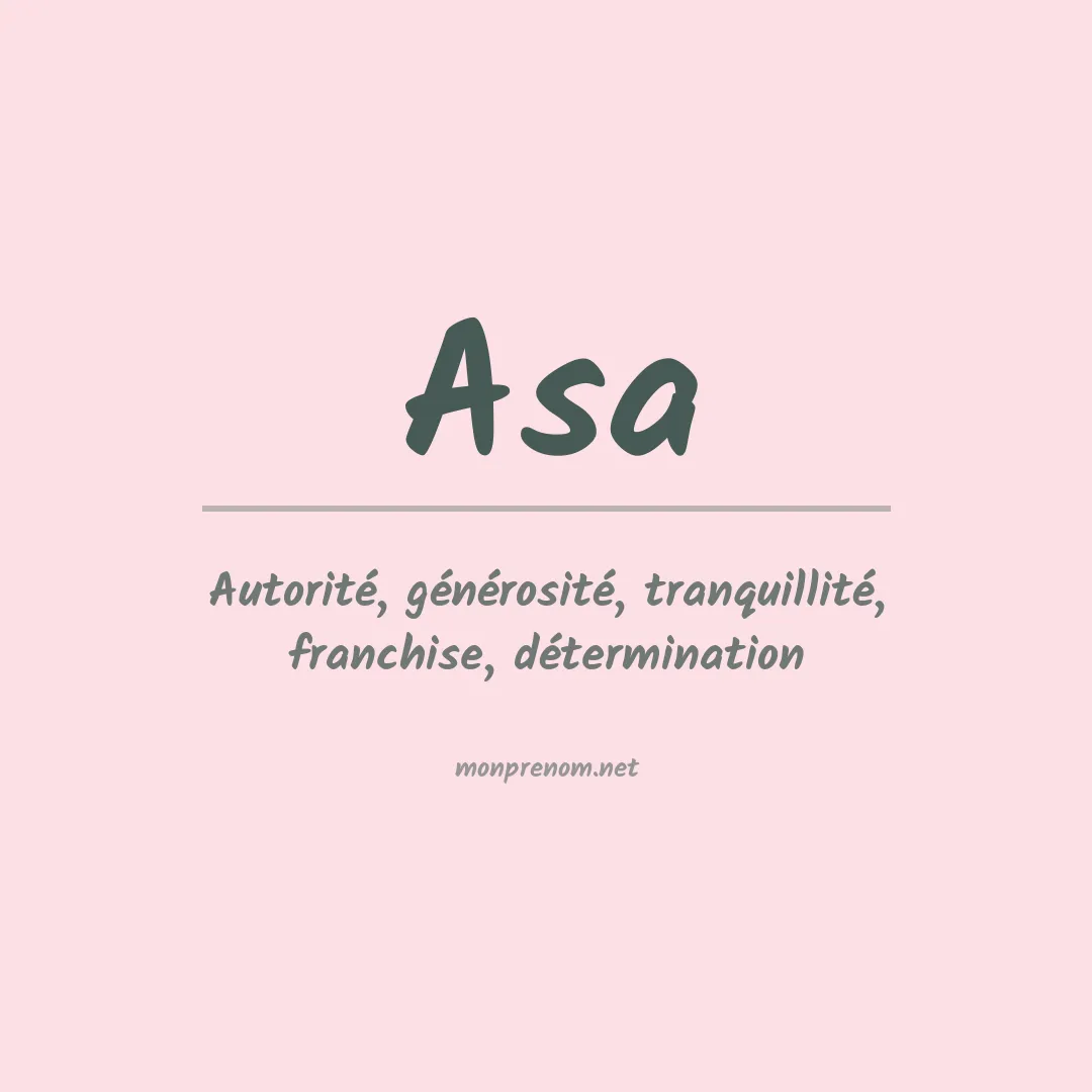 Prénom Asa