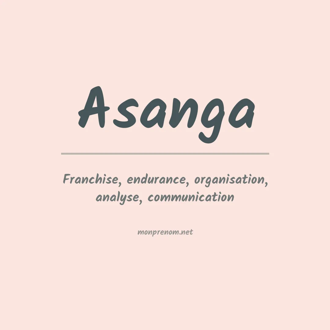 Signification du prénom Asanga