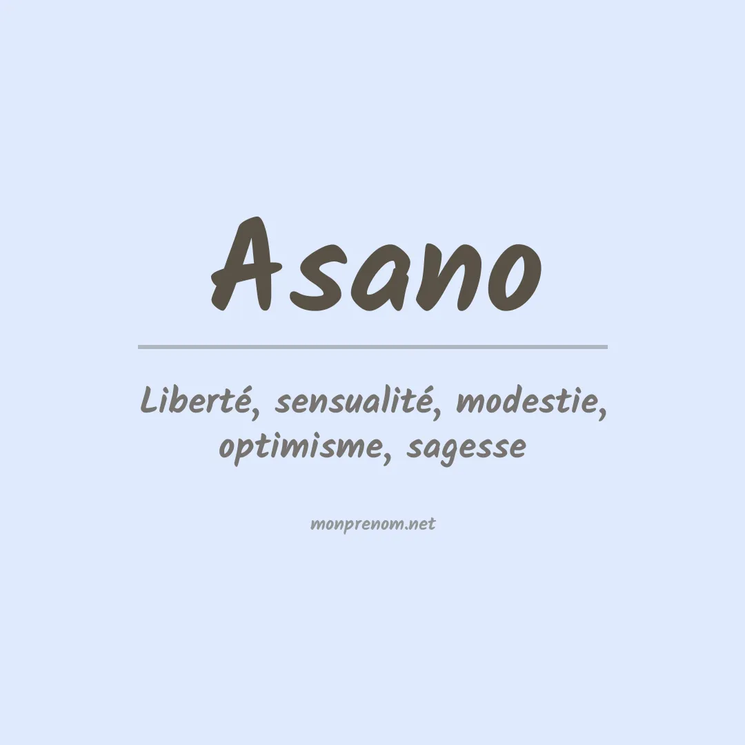 Prénom Asano