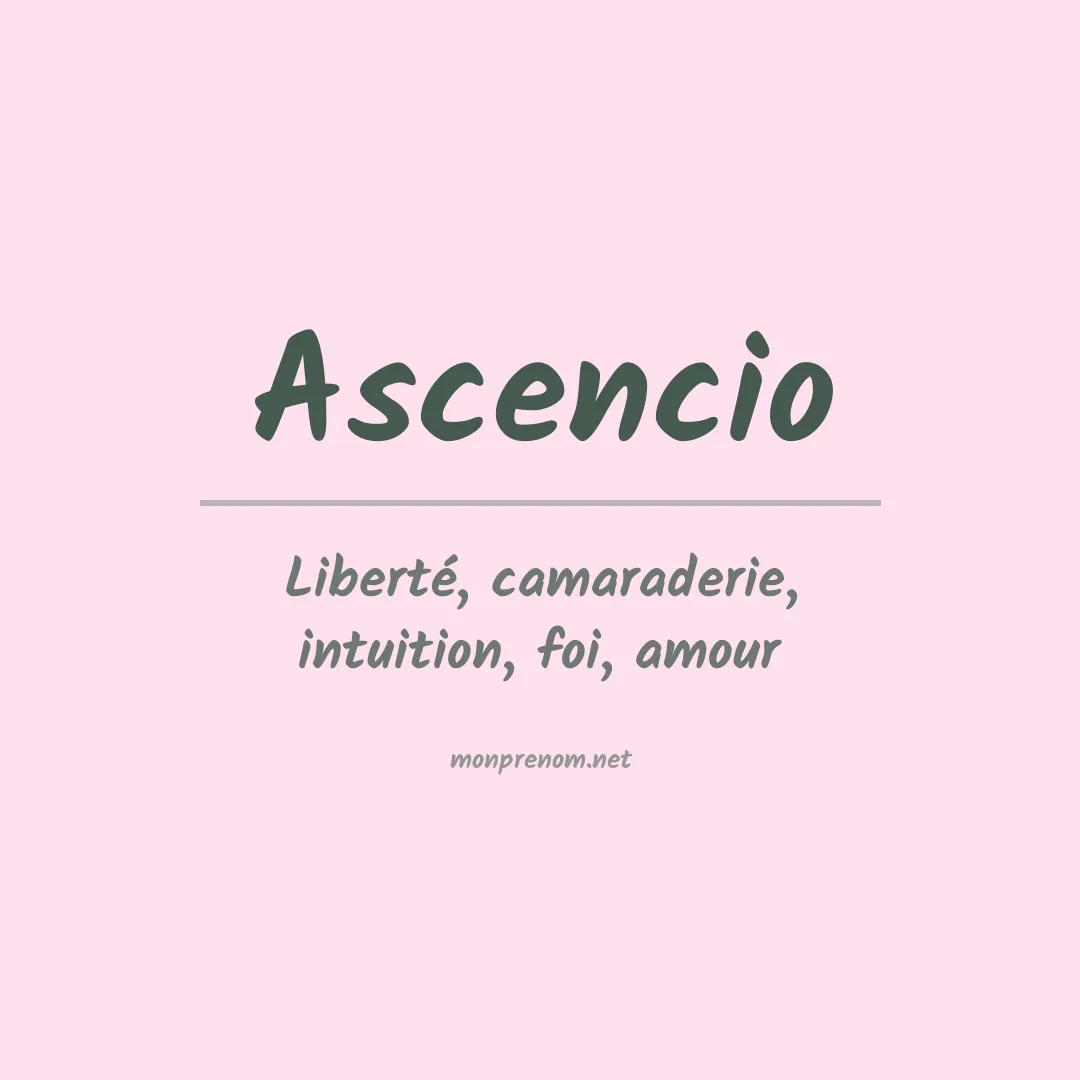 Prénom Ascencio