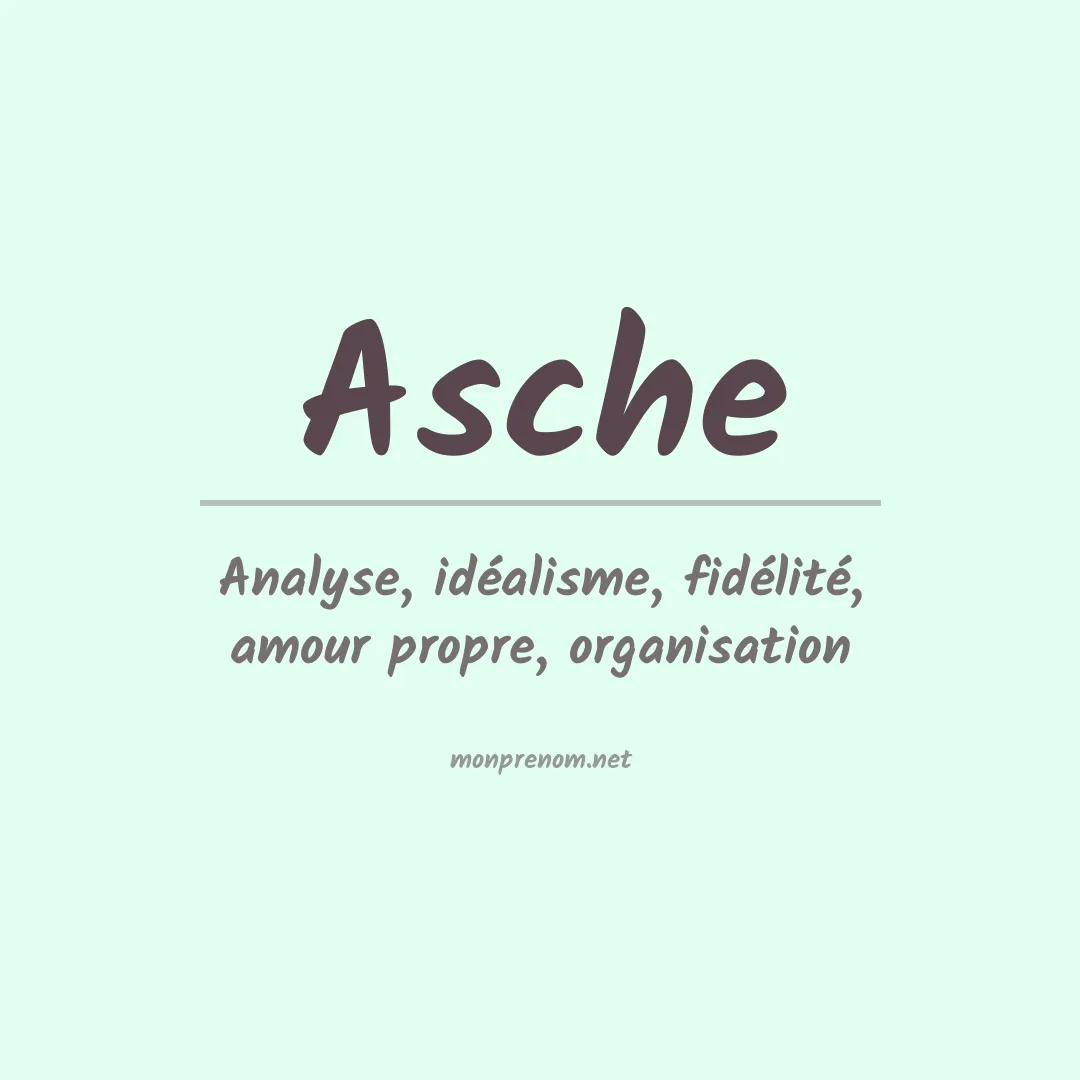 Prénom Asche