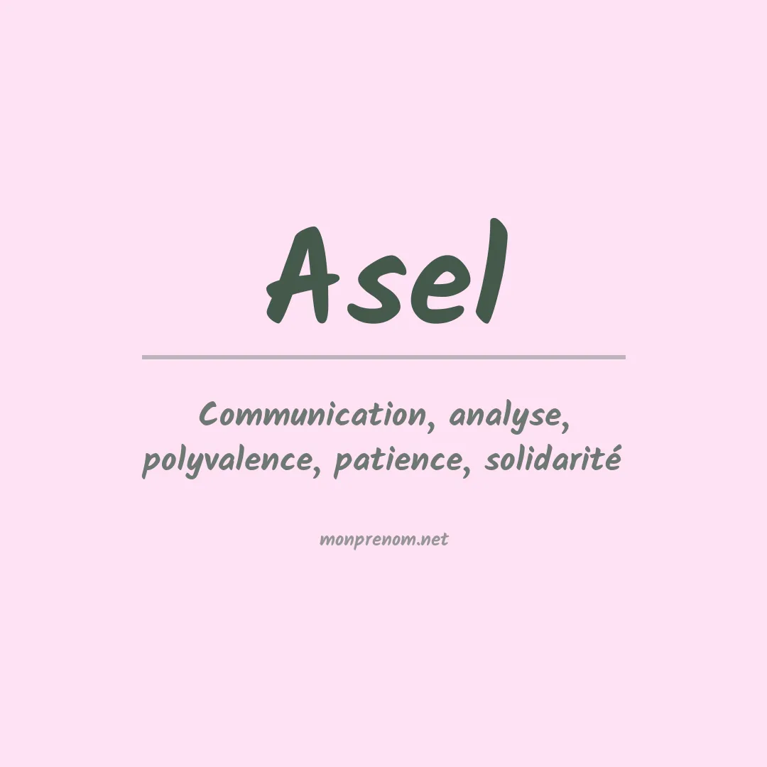 Prénom Asel