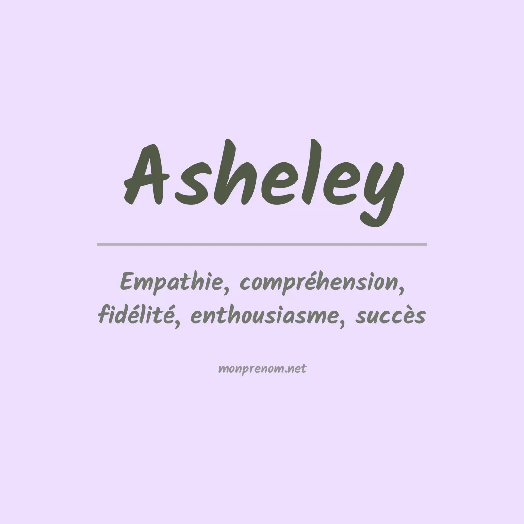 Prénom Asheley