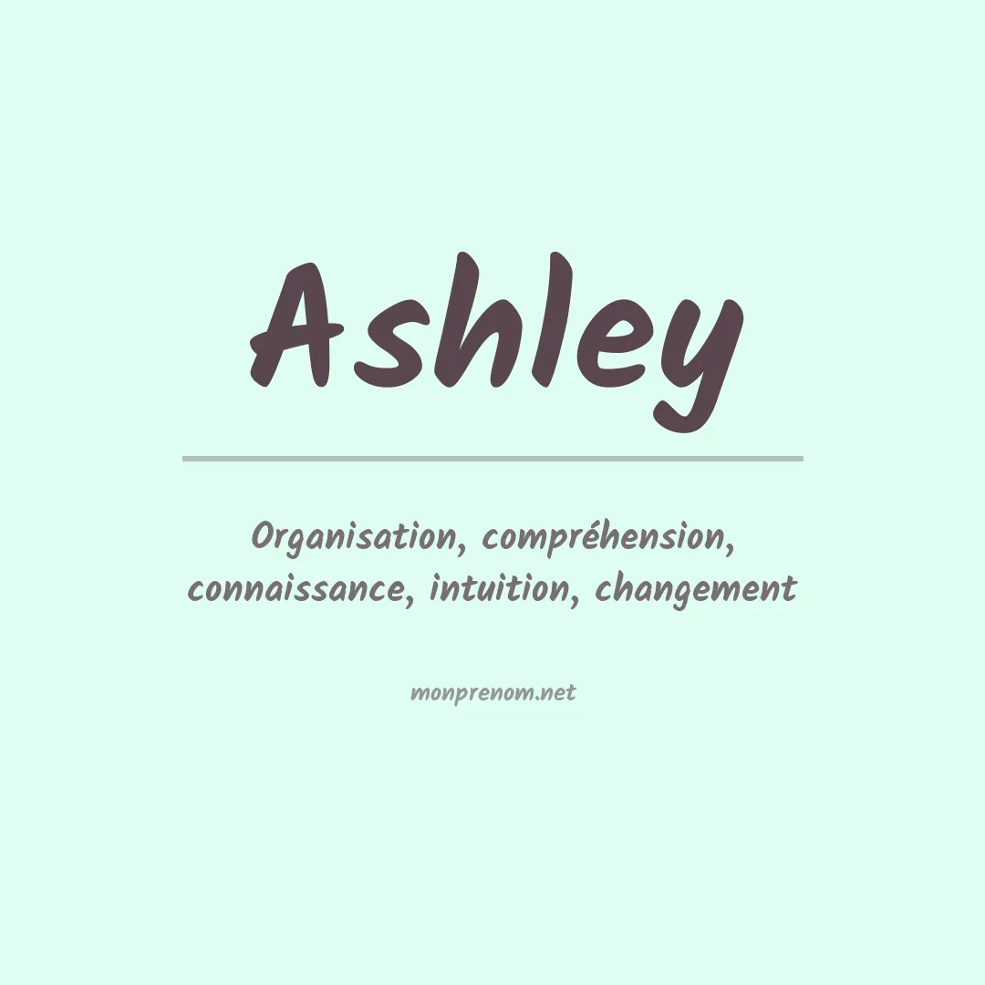 Prénom Ashley