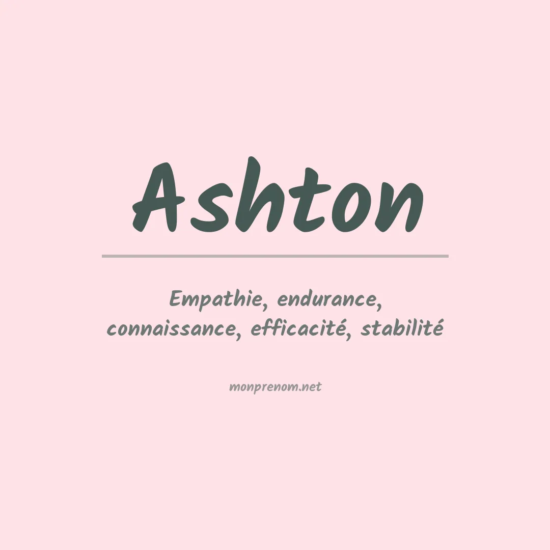 Prénom Ashton