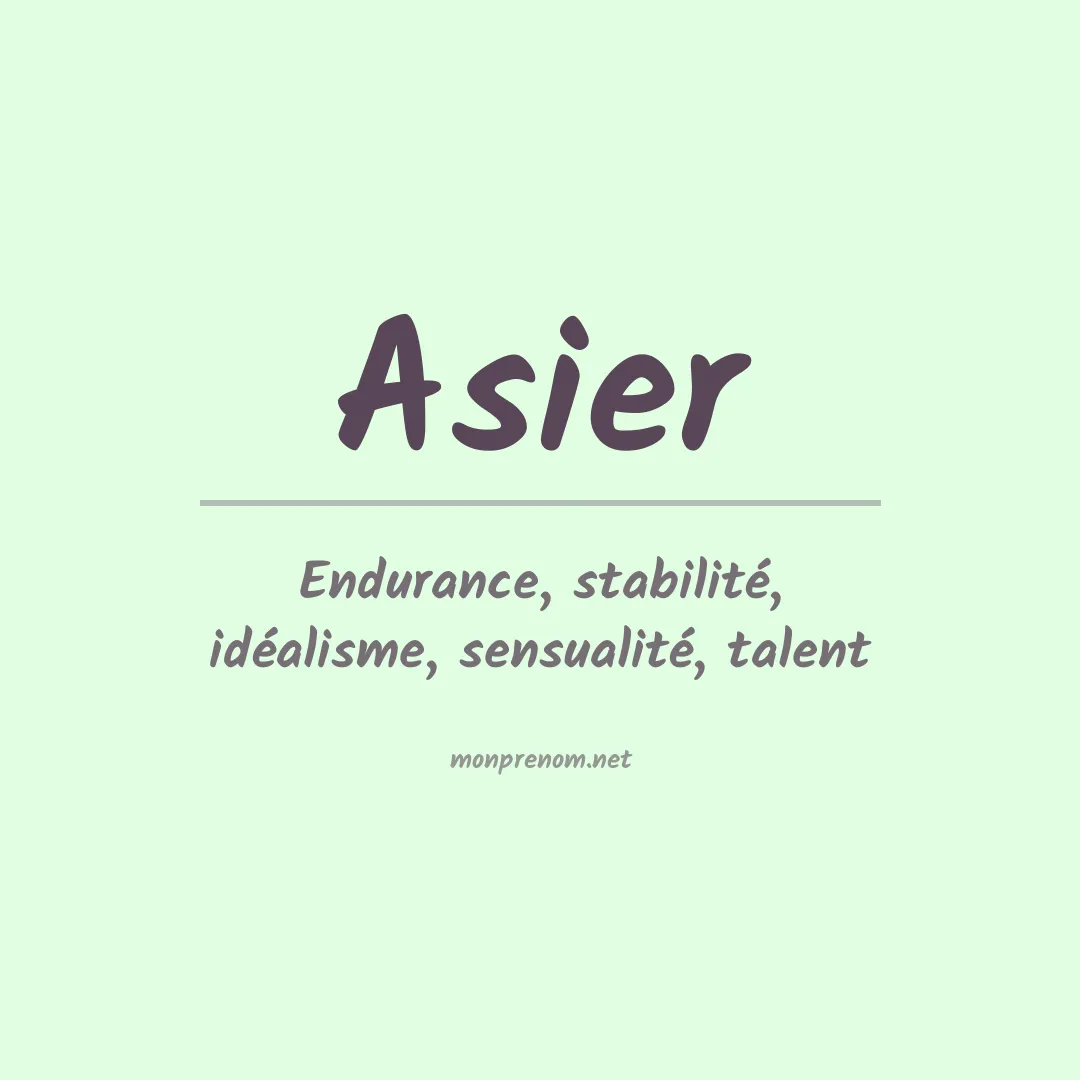 Prénom Asier