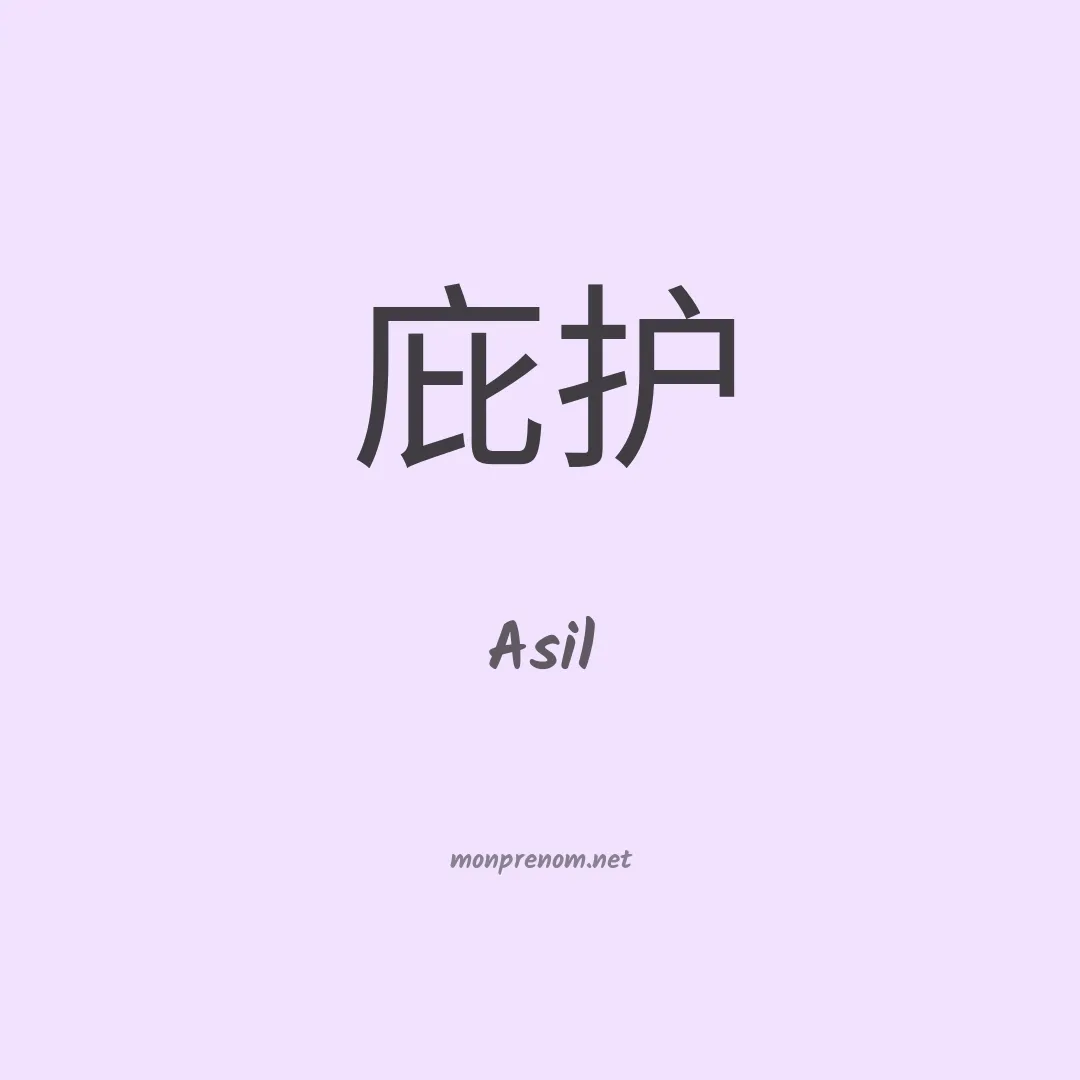 Asil en chinois