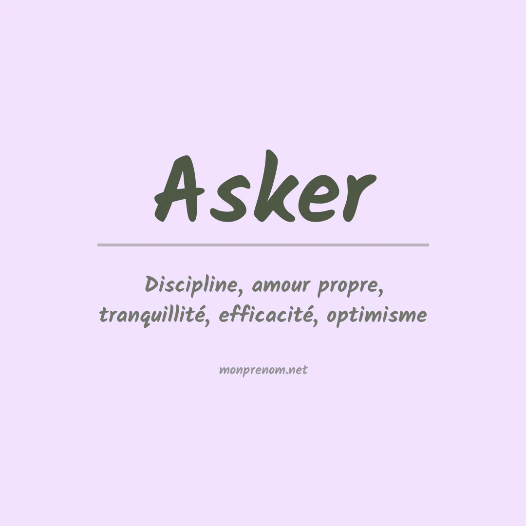 Prénom Asker