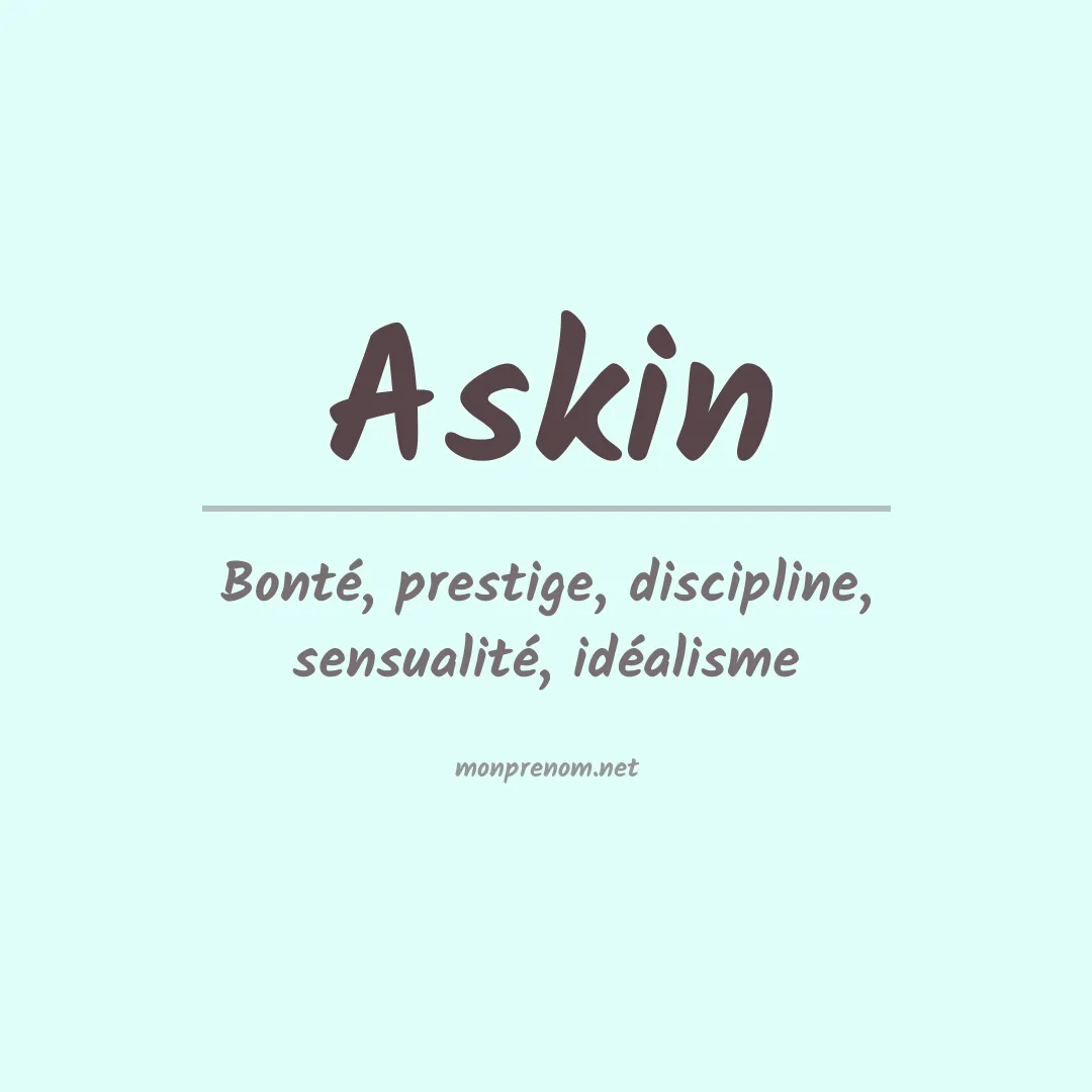 Prénom Askin