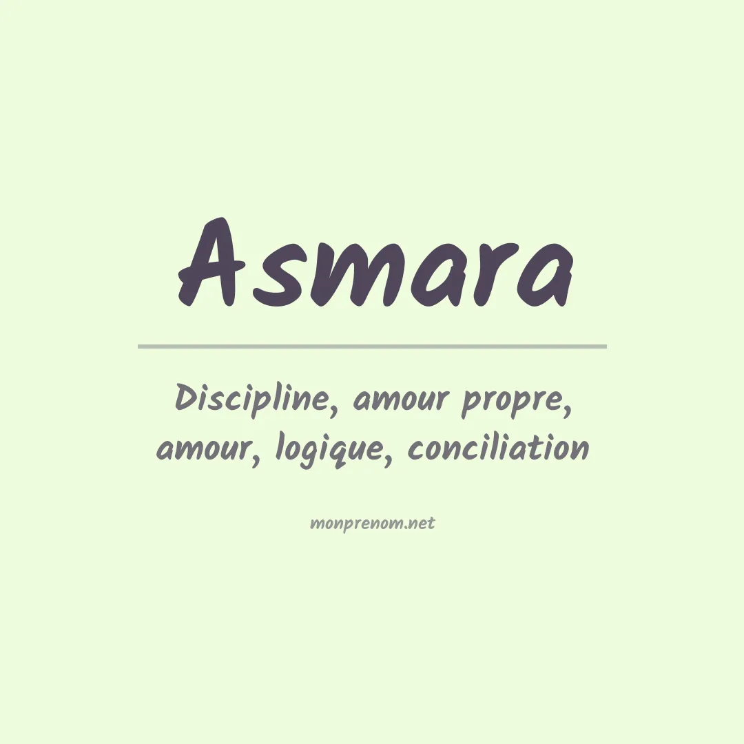 Signification du prénom Asmara