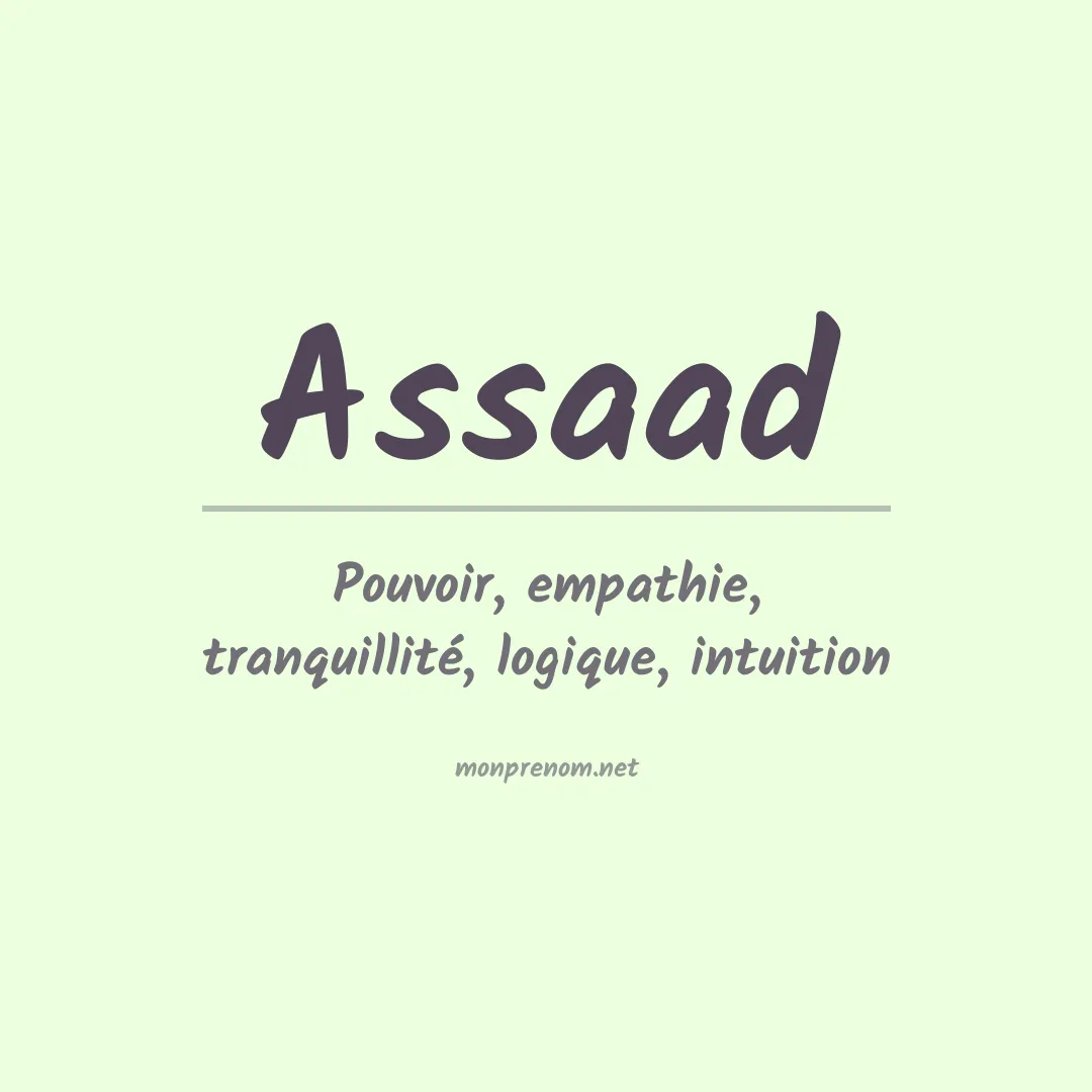 Prénom Assaad