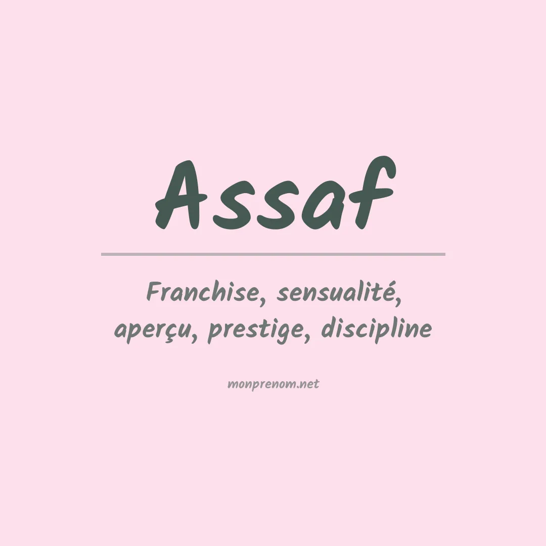 Prénom Assaf