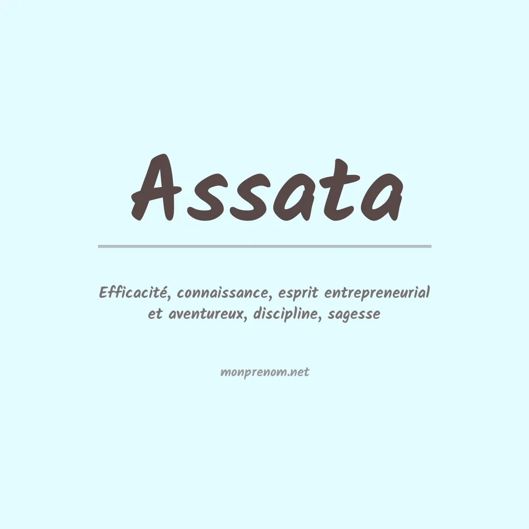 Signification du prénom Assata