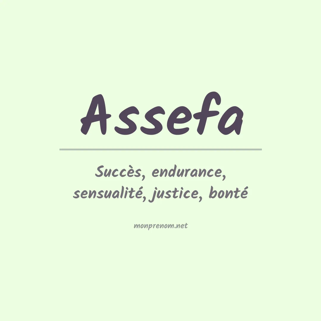 Prénom Assefa