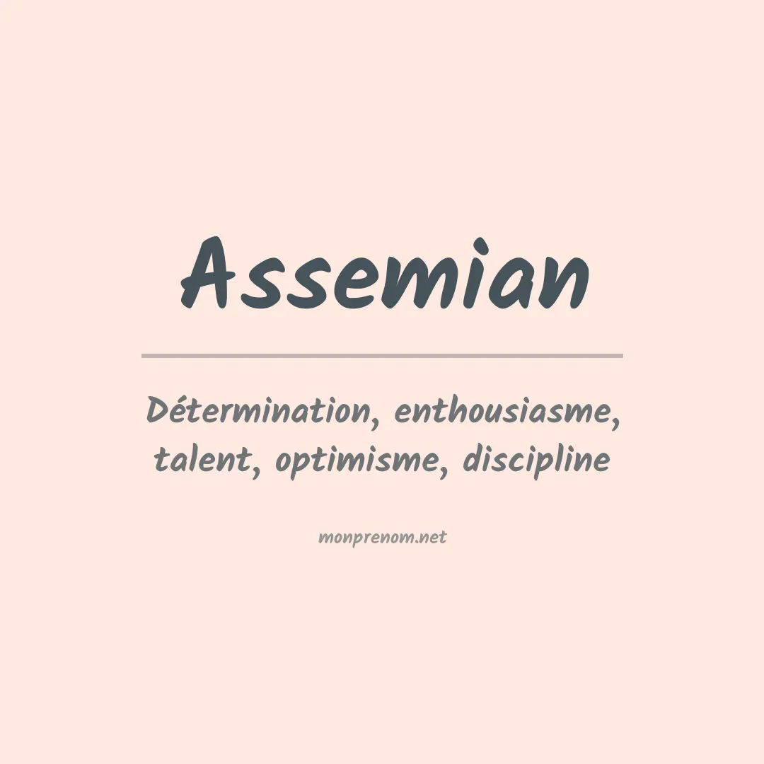 Prénom Assemian