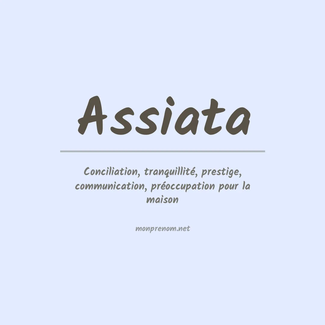 Prénom Assiata