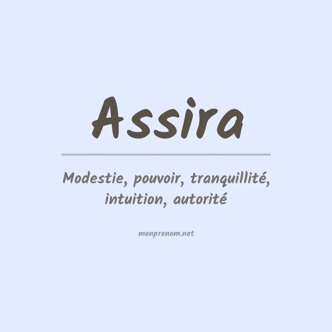 Signification du prénom Assira