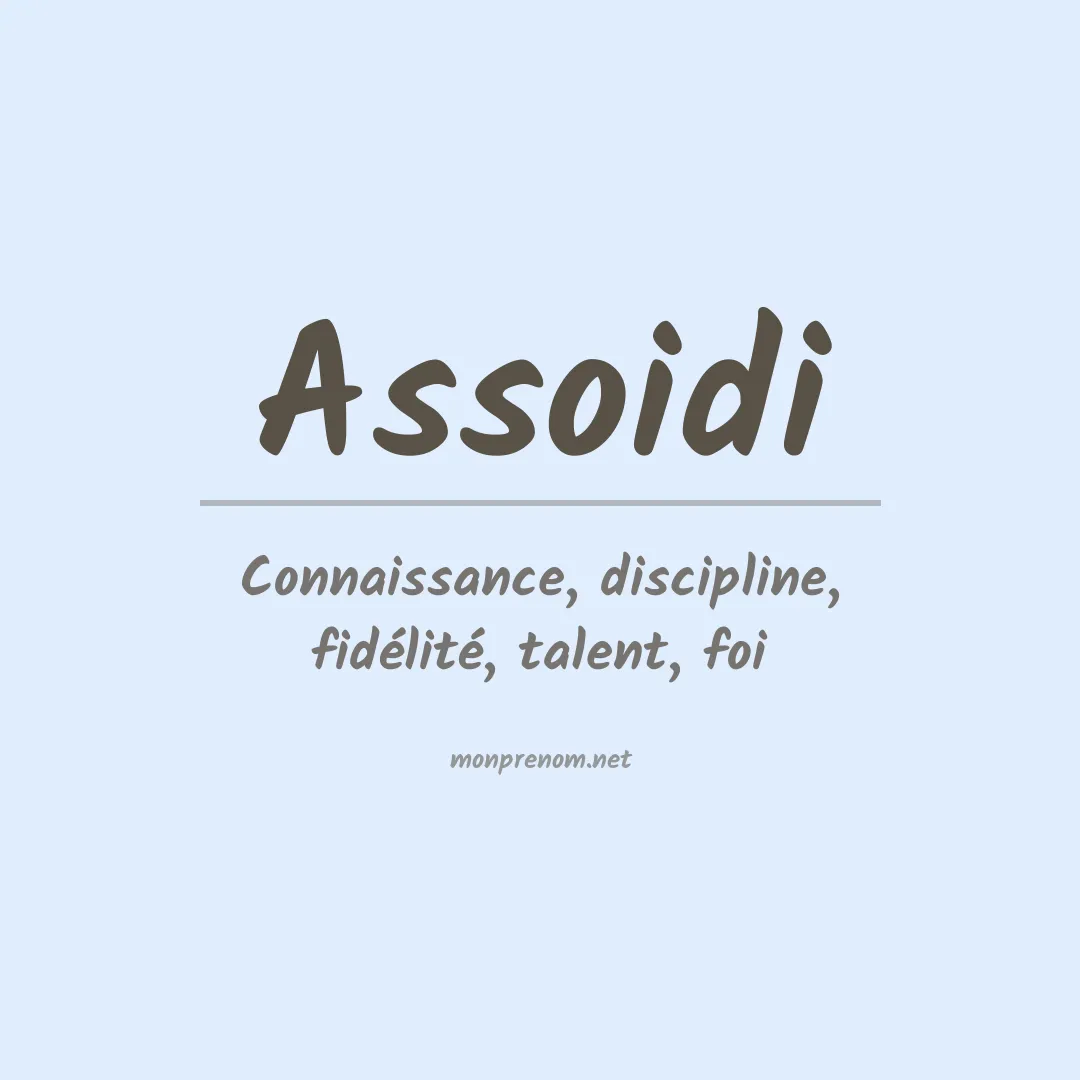 Signification du prénom Assoidi