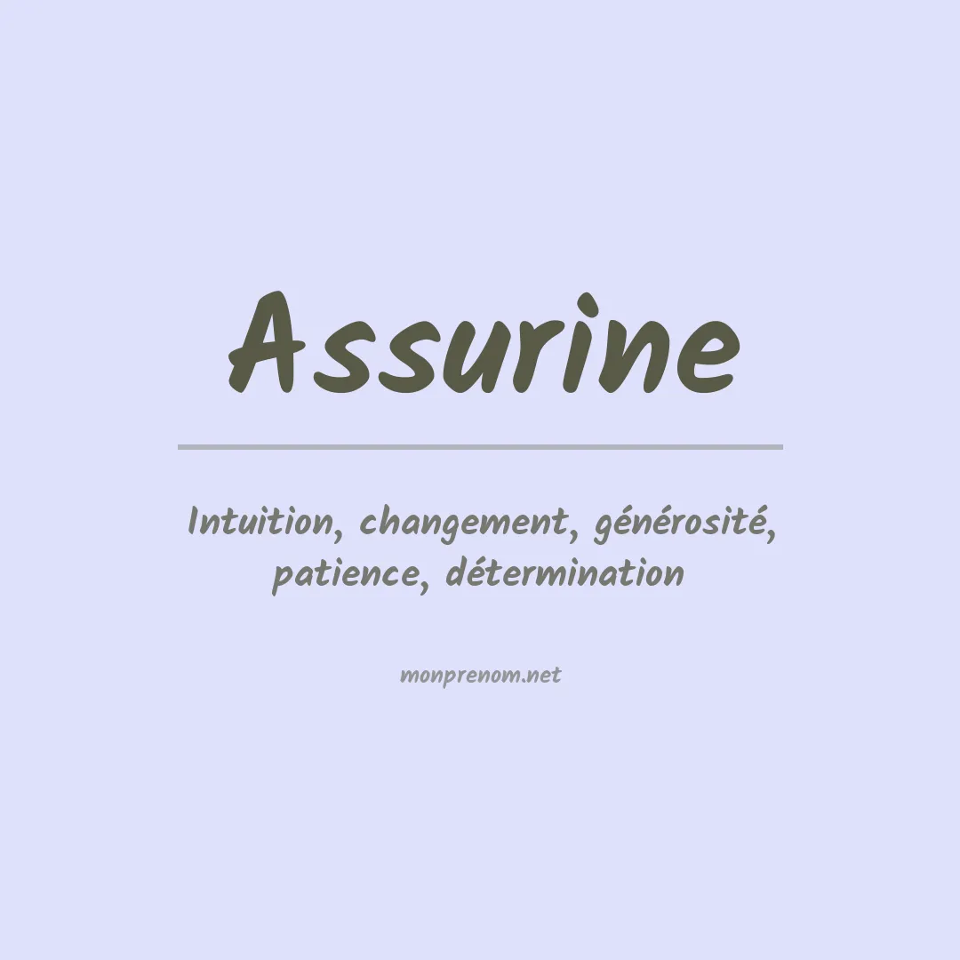 Prénom Assurine