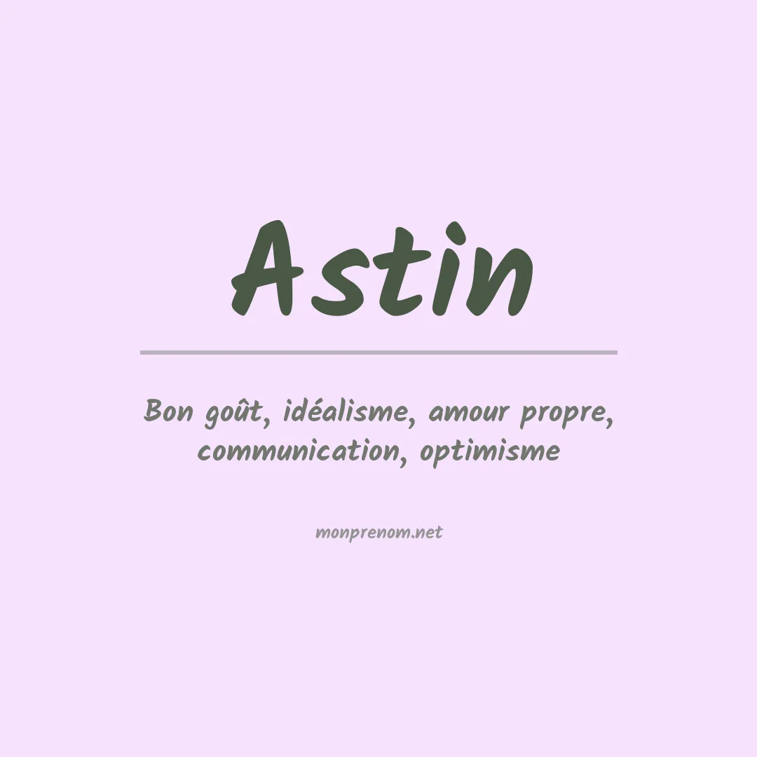Prénom Astin