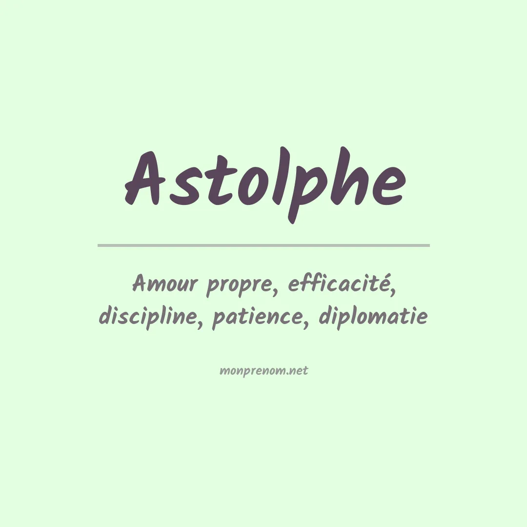 Signification du prénom Astolphe