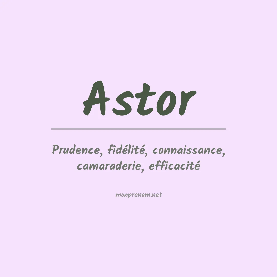 Prénom Astor