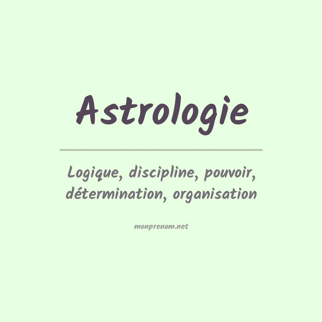 Signification du prénom Astrologie