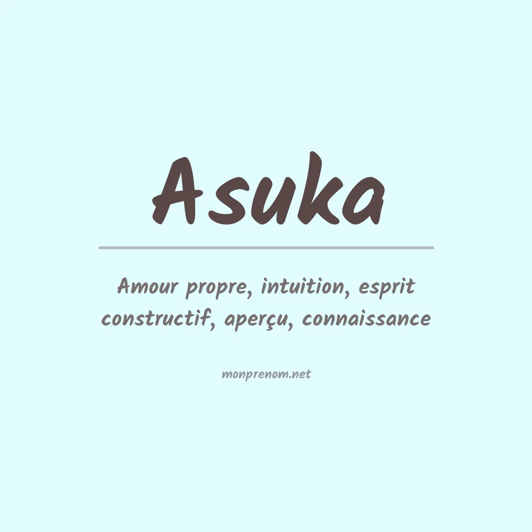 Signification du prénom Asuka