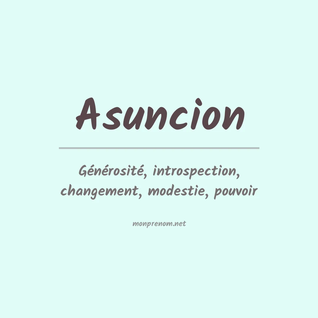 Prénom Asuncion